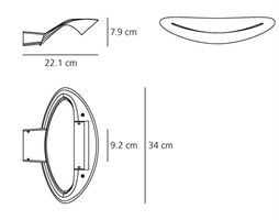 MESMERI LAMPADA PARETE ALOGENA