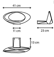 CABILDO APPLIQUE CON LED INTEGRATI