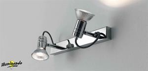 ZELIG 2 APPLIQUE/FARETTO ORIENTABILE LED CROMATO 30cm