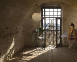 BRAILLE LAMPADA A SOSPENSIONE IN VETRO SATINATO