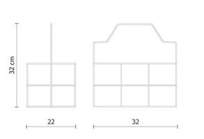 PERBACCO, CESTINO PORTABOTTIGLIE PER LAMPADA DA TAVOLO BACCO