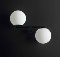 LUNA APPLIQUE IN VETRO SATINATO E METALLO