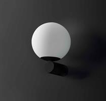 LUNA AP APPLIQUE IN VETRO SATINATO E METALLO