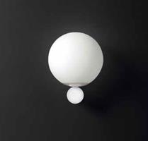 LUNA AP APPLIQUE IN VETRO SATINATO E METALLO