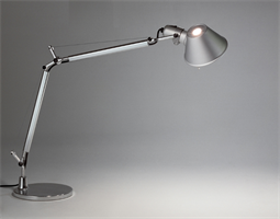 TOLOMEO MINI A005910 ALLUMINIO + A008600 LAMPADA DA TAVOLO