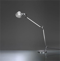 TOLOMEO LED A004800 ALLUMINIO + A004030 LAMPADA DA TAVOLO
