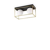 LINGOTTO SERIE DI LAMPADE DA SOFFITTO OTTONE/NERO
