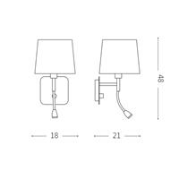 NORDIK APPLIQUE REGOLABILE