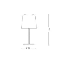 NORDIK LAMPADA DA TAVOLO IN TESSUTO NERO CON INTERNO DORATO