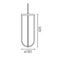 IN VITRO F018D25A033 LAMPADA A SOSPENSIONE ANTRACITE outdoor