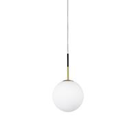 1744.70 JUGEN LAMPADA A SOSPENSIONE NERO E OTTONE SPAZZOLATO 1 LUCE