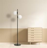 1744.206 JUGEN LAMPADA DA TERRA BLACK EDITION 2 LUCI h.170cm