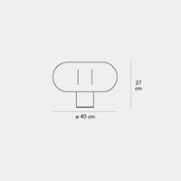 FONTANELLA F442310550NENE LAMPADA DA TAVOLO NERA h.27cm