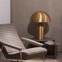 ATOLLO 233 OR LAMPADA DA TAVOLO IN METALLO COLOR ORO h.70cm