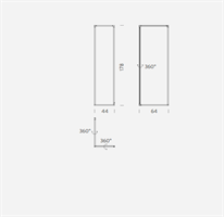 SPIGOLO 3 SPILNN22 LAMPADA DA TERRA NERA