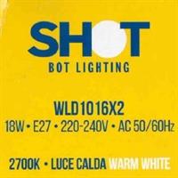 WLD1016X2 GOCCIA TRASP.18W E27 2700K