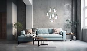 IRIDE SOSPENSIONE COMPLETA DI ROSONE CROMATO