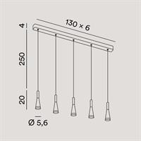CONE LAMPADA A SOSPENSIONE LINEARE