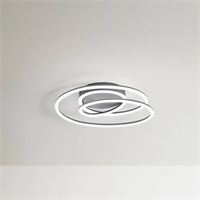 8152 GM LC SPIRA LAMPADA DA SOFFITTO GRIGIO SPAZZOLATO 60 cm