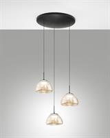 LUCILLE LAMPADA A SOSPENSIONE CIRCOLARE A 3 LUCI