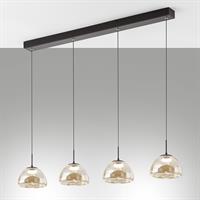 3764-48-365 LUCILLE SOSPENSIONE LINEARE A 4 LUCI COGNAC