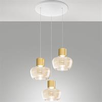KINO LAMPADA A SOSPENSIONE CIRCOLARE A 3 LUCI