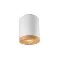 C989-05 MATECA LAMPADA DA SOFFITTO SMALTATA BIANCA d.12,5 CM