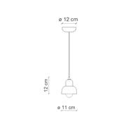 C2610-APO BERIMBAU SOSPENSIONE ARANCIO POKE' d.11cm