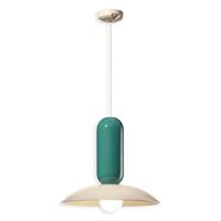 C2630-CRT PAU SOSPENSIONE CREMA/TURCHESE