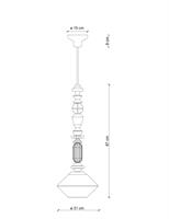 c2512-GIA LARIAT SOSPENSIONE GIALLO h.87cm
